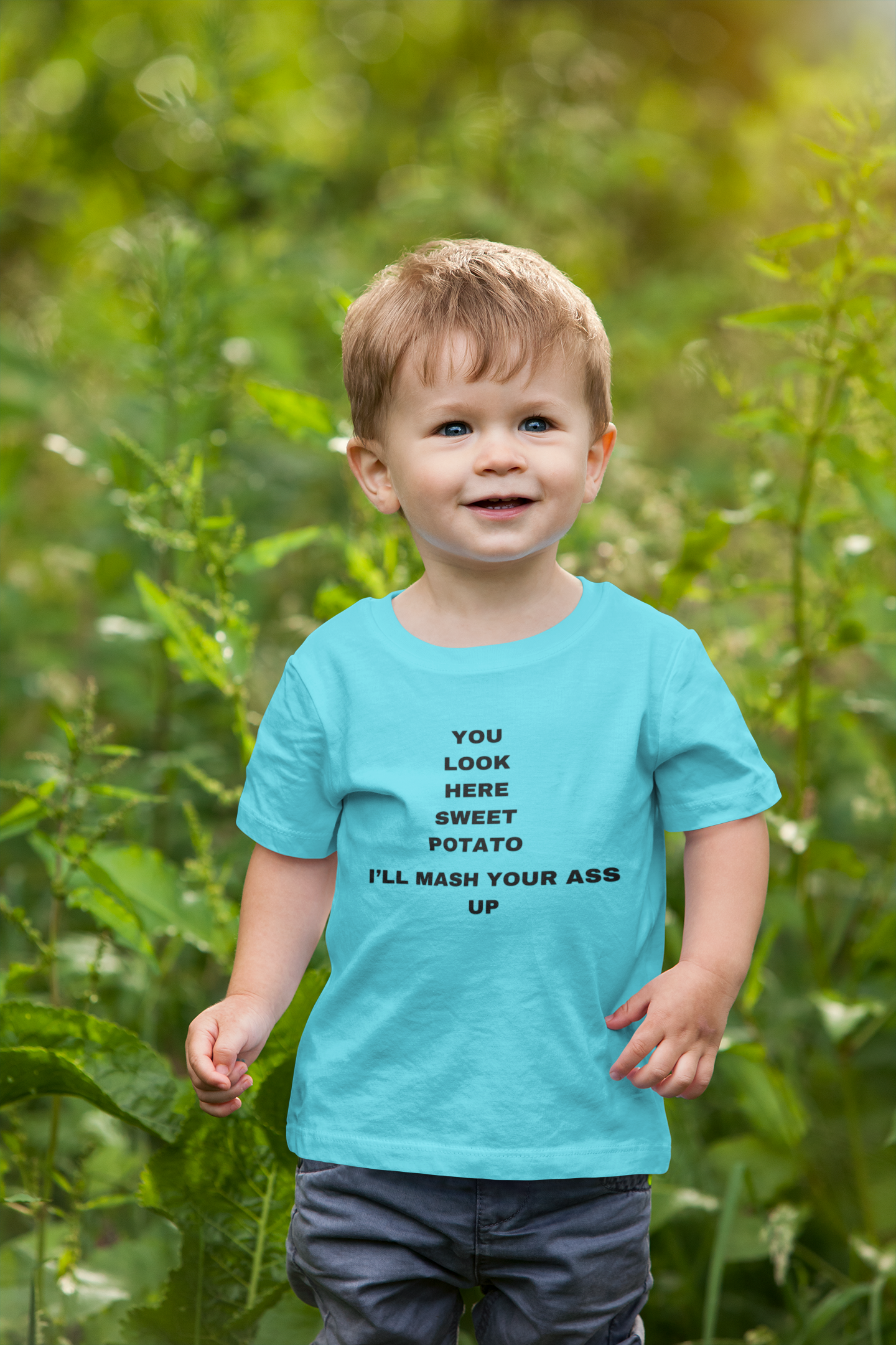 Look Here Sweet Potato Child Tee Shirt