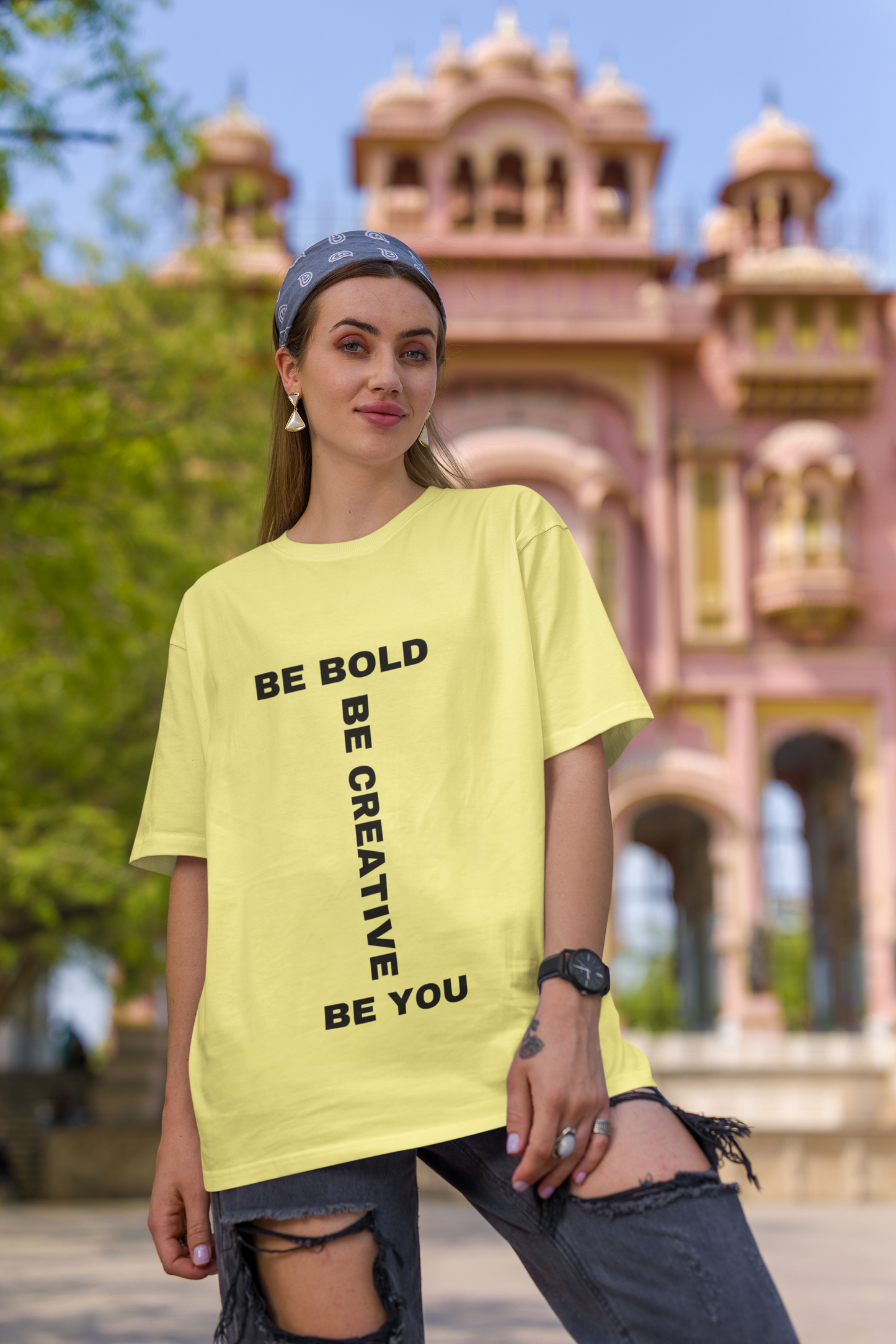 Expressive T-Shirt for Women-Be Bold