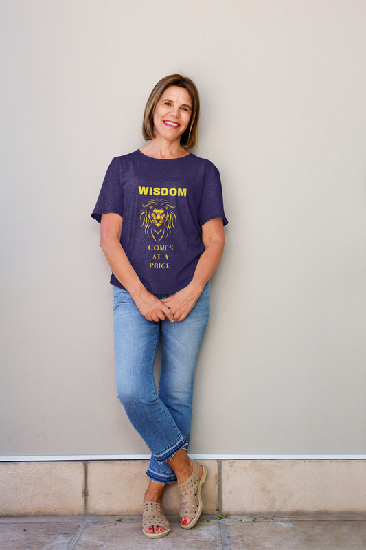 Wisdom Comes at a Price Short Sleeve Tee Shirts Womens -